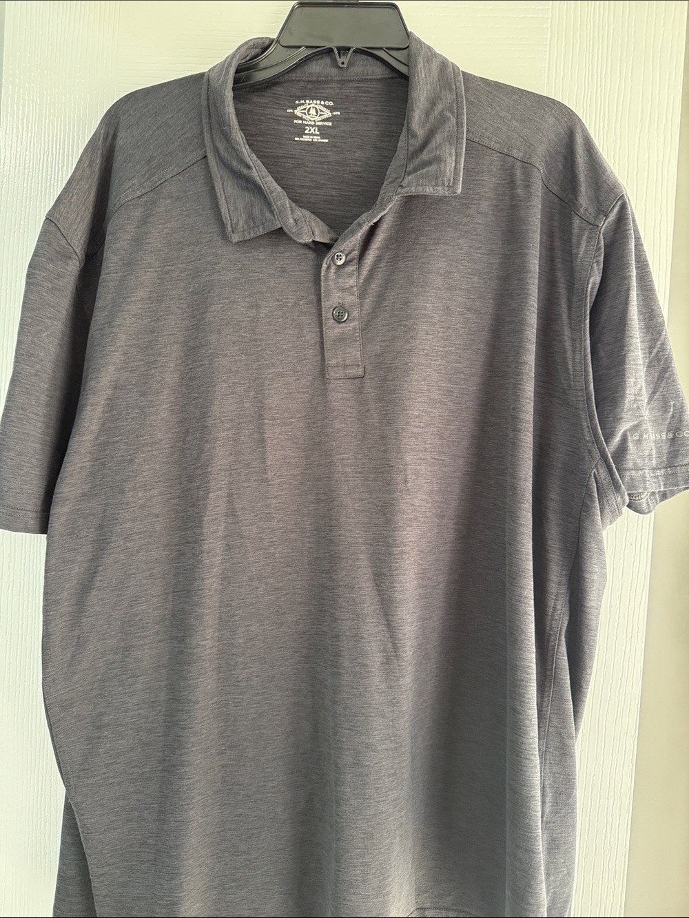 Men's Short Sleeve Polo Shirt - Charcoal Gray